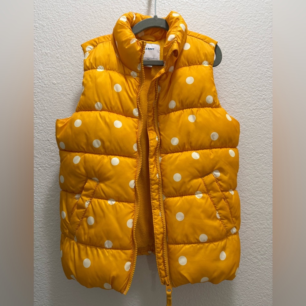 Old Navy Bright Yellow Puffer Vest